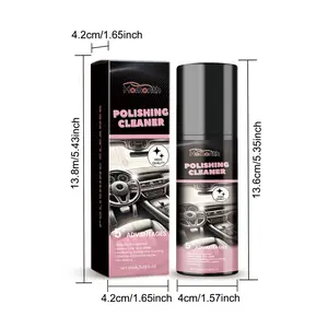 Homonth Multi-Surface Car Polish 100ml Cleaner & Shine Spray Quick-Detail 3-in-1 Interior/Exterior Safe for Upholstery & Trim On-the-Go Car Care d ly essentia care agent