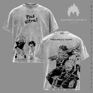 BakuDeku Washed T-Shirt, MHA Ship Apparel, My Hero Academia Merch, Vintage Washed Oversized Tee, Deku X Bakugo Graphic, Anime Couple Aesthetic, Katsuki And Izuku Shirt.