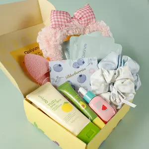 Quiyum Fruit Watermelon Rosehip Multi-Pack Skincare Set, Cleanser, Eye Cream, Serum, Mask, Body Balm, Gift Box & Accessories Included