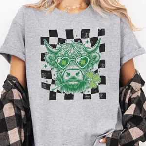 Patty's Cow Graphic Tshirt, Unisex Apparel, Relaxed Fit, Soft Print, Made in the USA