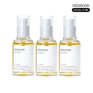 [mixsoon] Bean Essence Trio (50ml x 3) – Gentle Exfoliating Korean Skin Care Essence for Hydrating, Smoother Texture and a Dewy, Glass-Skin