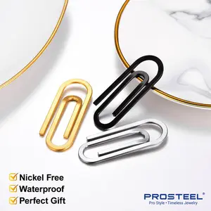 PROSTEEL Paperclip Money Clips Stainless Steel Slim Front Wallets Clip Jewelry Unisex For Men Women with Gift Box