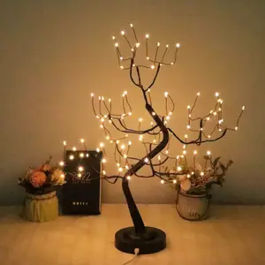 Little Tree Light Fairy Tree Lamp for Room Decor DIY Black Branch LED Artificial Lighted Trees Romantic Gift Ideas 6h Timer 8 Lighting Modes Decor