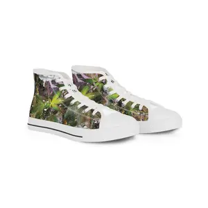 YM CARRAL Stylish High Top Sneakers for Nature Lovers Trendy Sneakers 420 Custom Footwear Unique Gift Summer Fashion Round Toe Laces Closed Toe Sports Shoes