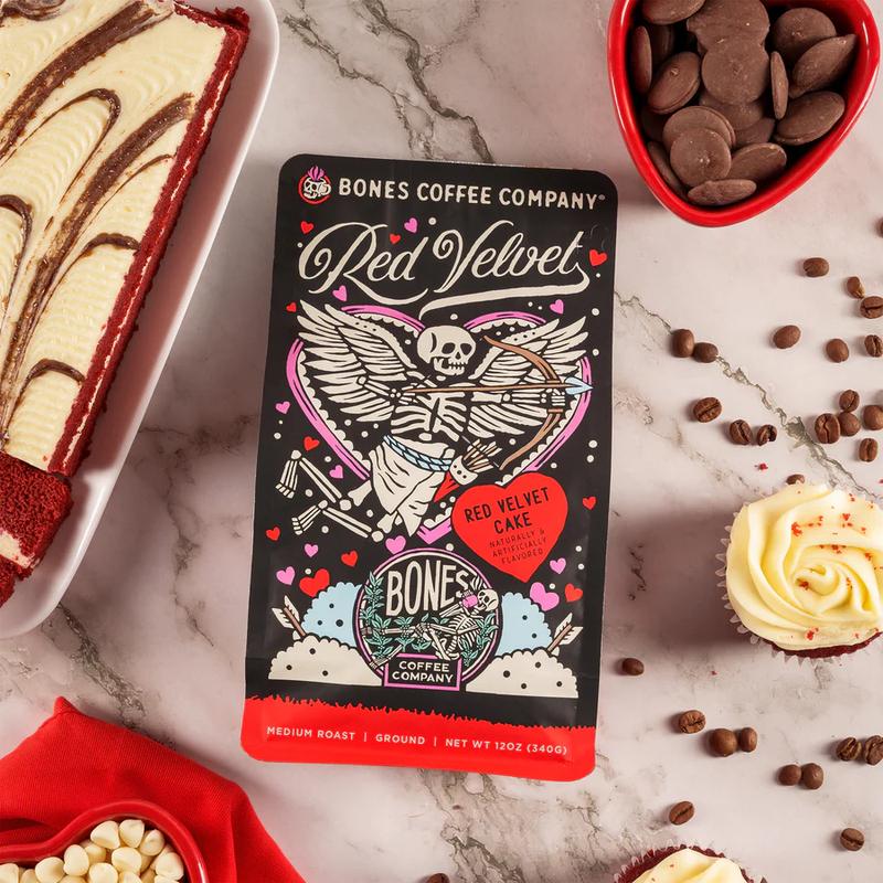Smell Me Red Velvet 12oz Coffee - Limited Edition 100% Arabica Beans Roasted for Valentine's Day with Chocolate Cake & Cream Cheese Notes