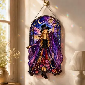Stevie Nicks Mon Acrylic Suncatcher, Mystical Witchy Decor, Music Band Fan Gift