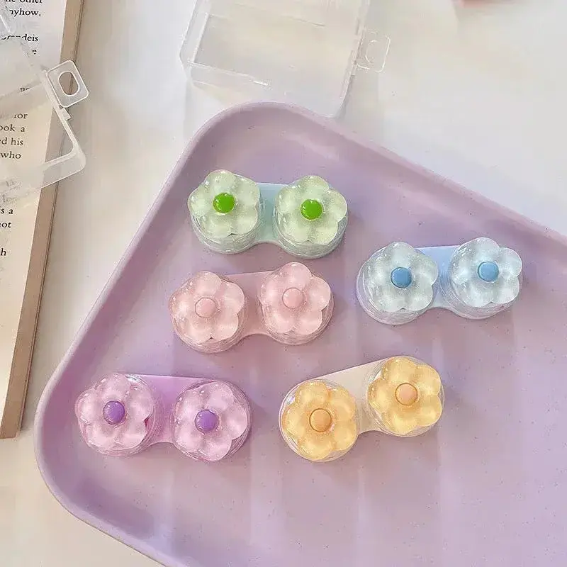 Crystal Flower Contact Lens Case