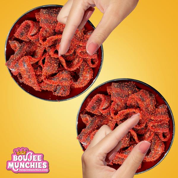 Boujee Munchies Spicy Cotton Candy Belts - 2 Bags