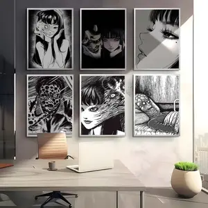 PIKPAPK Japan Classice Anime Cool Black K-Kawakami T-Tomie Poster HD Waterproof Art Poster For Home, Bar & Café Decor | Fade-Resistant, Non-Sticky, Vibrant DIY Wall Print Perfect Decorative Poster For Office & Living Room