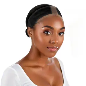 Wig Grip Band, Adjustable Non-slip Off Band with Velcro, Comfortable Breathable No-headache Comfortable and Secure Glueless Velvet Headband