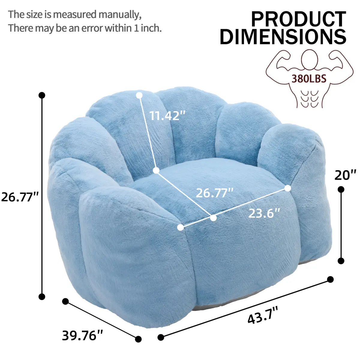 Blue + Plush + 1 Seat