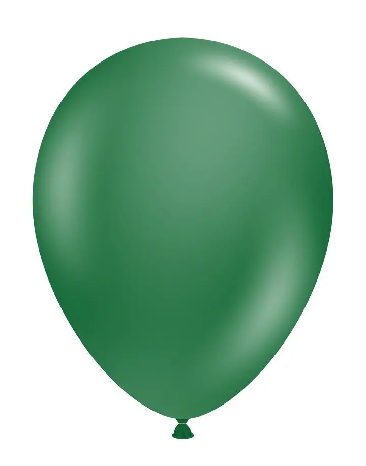 TUFTEX 5-Inch Metallic Latex Balloons, 50 Pieces Biodegradable Forest Green Festive & Party Supplies