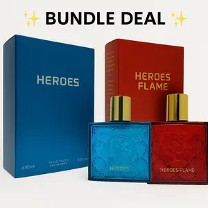 Heroes 2 Piece Bundle - Heroes & Heroes Flame e 90 ml  great for gifting
