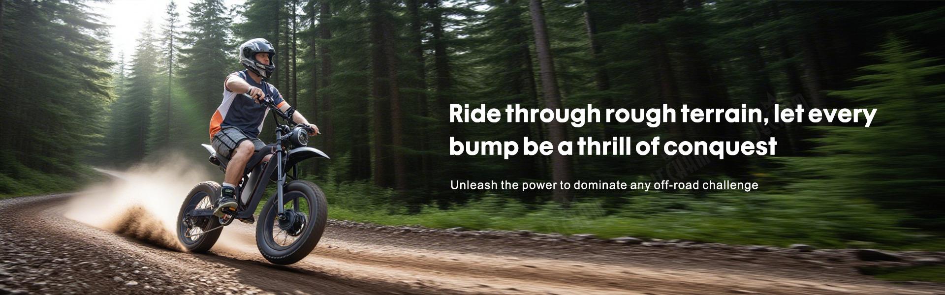 Ebike Peak Power 3000W Full Suspension 42 MPH Top Speed 60 Miles Range 48V 18Ah Battery LED Lights IPX6 Waterproof Hydraulic Brakes for Outdoor Cycling Gift for Adults & Teens