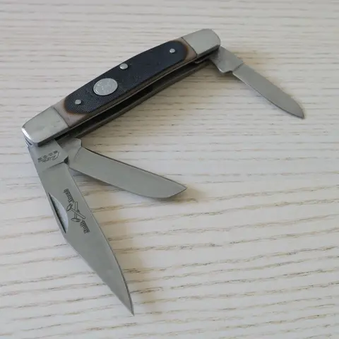 4” Stockman Knife Classic Folding Pocket Knife 3 Blades Sharp Modern Work Edc