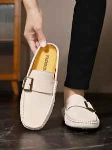 Men's Retro Fashionable Slip-on Mules, Casual Comfortable Loafers for Daily Wear, Breathable Comfortable Shoes for Outdoor Sports, Boy