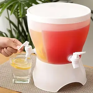 1.3 Gallon Party Drink Dispenser, BPA Free PP Drink Server with 3 Counts Nozzle System, Drink Dispenser for Wedding, Party, Home and Kitchen Use