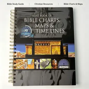 Bible Study Guide with Charts, Maps & Timelines – 10th Anniversary, 230 Pages Updated for Beginners & Church Use Notebook