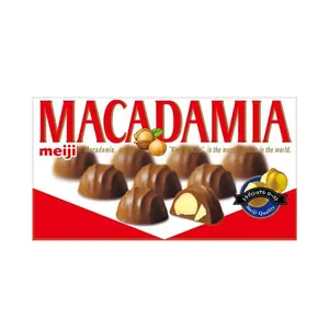 Meiji Macadamia Milk Chocolate Snack - 64g, Crunchy, Creamy Bite-Sized Dessert Treats
