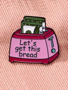Cute Cartoon Bread Maker Design Brooch, Enamel Pin Suitable for Backpacks, Jeans, Scarves, Hats Decoration, Trendy All-match & Exquisite Brooch for Birthday Gift
