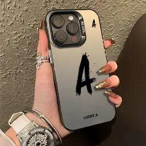 Phone Case Suitable for Iphone 11/12/13/14/15/16/17 Pro Promax Plus Air,Sleek Black Energy Phone Cover Inscribed Characters with Fortunate Significance Anti-Scratch Military-Grade Drop Protection Slim Cover
