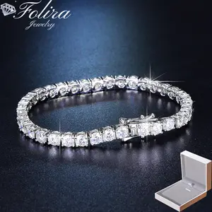 Tennis Bracelet for Men and Women 3mm-5mm Cubic Zirconia Cuban Chain Size 6-8.5 Inch Luxury Jewelry