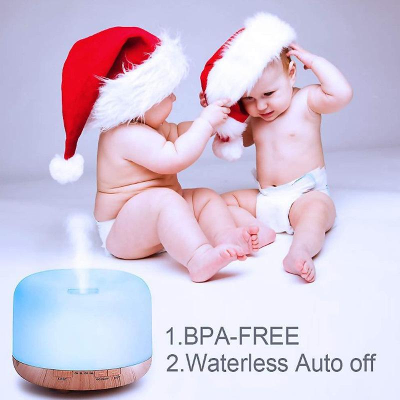 Ultrasonic Air Humidifier Muji Style USB Home Aromatherapy Machine Essential Oil Lamp Silent Bedroom Small Model 500ML Compact Design