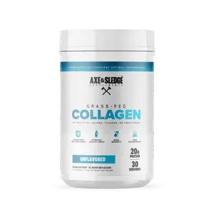 Axe & Sledge Pure Hydrolyzed Collagen Powder, Gluten Free, Keto and Paleo Friendly, Grass Fed, Non GMO, 1.46 Lbs