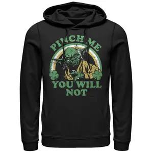 Men's Star Wars Do Not Pinch Yoda Pull Over Hoodie