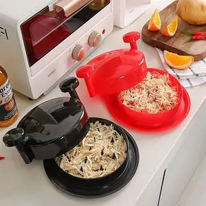 2pcs Manual Meat Grinder (1 Lid And 1 Base), Labor-Saving Plastic Chicken Breast Crusher, Ideal for Camping BBQ And Home Kitchen Use, Kitchen Gadget for Outdoor Cooking And Pet Food Preparation