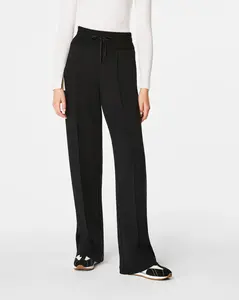Wide Leg Pintuck Pant