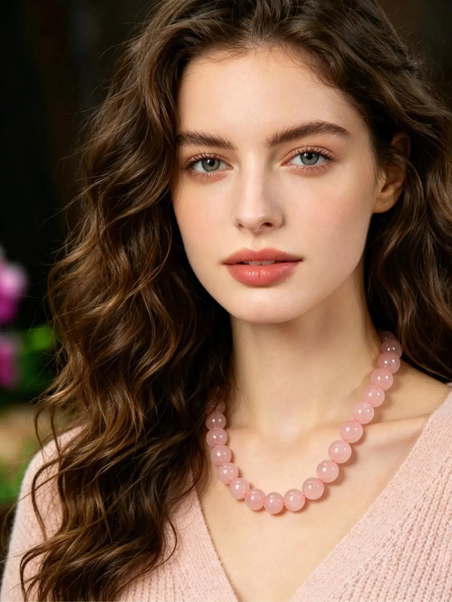 Natural Stone Beaded Necklace, Fashion Luxury High-End Summer Colorfast Collarbone Chain, Sunstone Emerald Peacock Stone Alexandrite Handmade Jewelry, Elegant Necklace, Trendy Women Bags