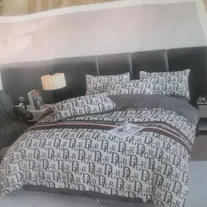 Elegant 4-Pieces Bedding Sheet Sets for Bedroom Decor, Modern Bedroom Decor - Includes Oil-Based Arabian Fragrances and Designer Bags