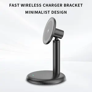 Magnetic Wireless Charger Stand, Wireless Magsafe Charger, Mag-Safe Compatible iPhone Series 17-12, Live Streaming Holder, Essential Charging Accessory