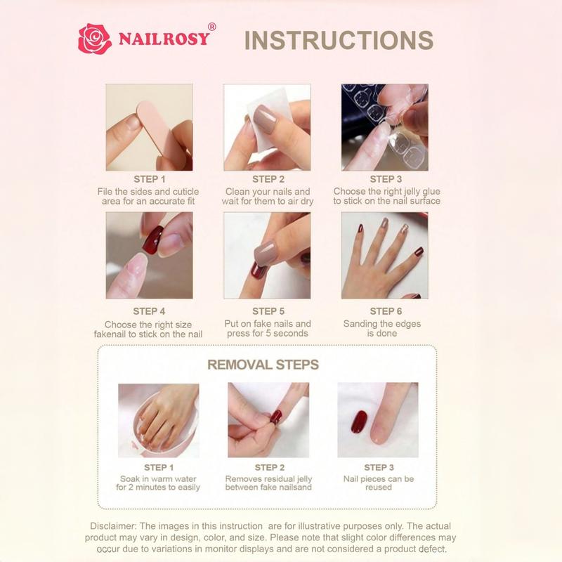 30pcs Mystery Box Handmade Press on Nails, 3D Floral Short Duck Nail Design with Shimmery Finish, Nail Kit Set Perfect for Weddings and Parties