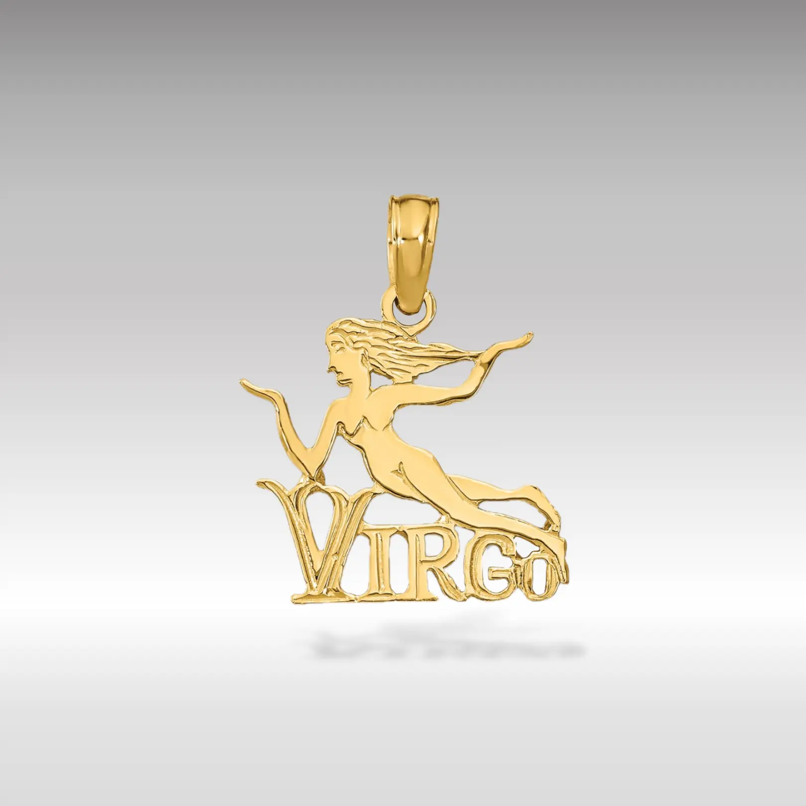 14K Gold VIRGO Zodiac Charm