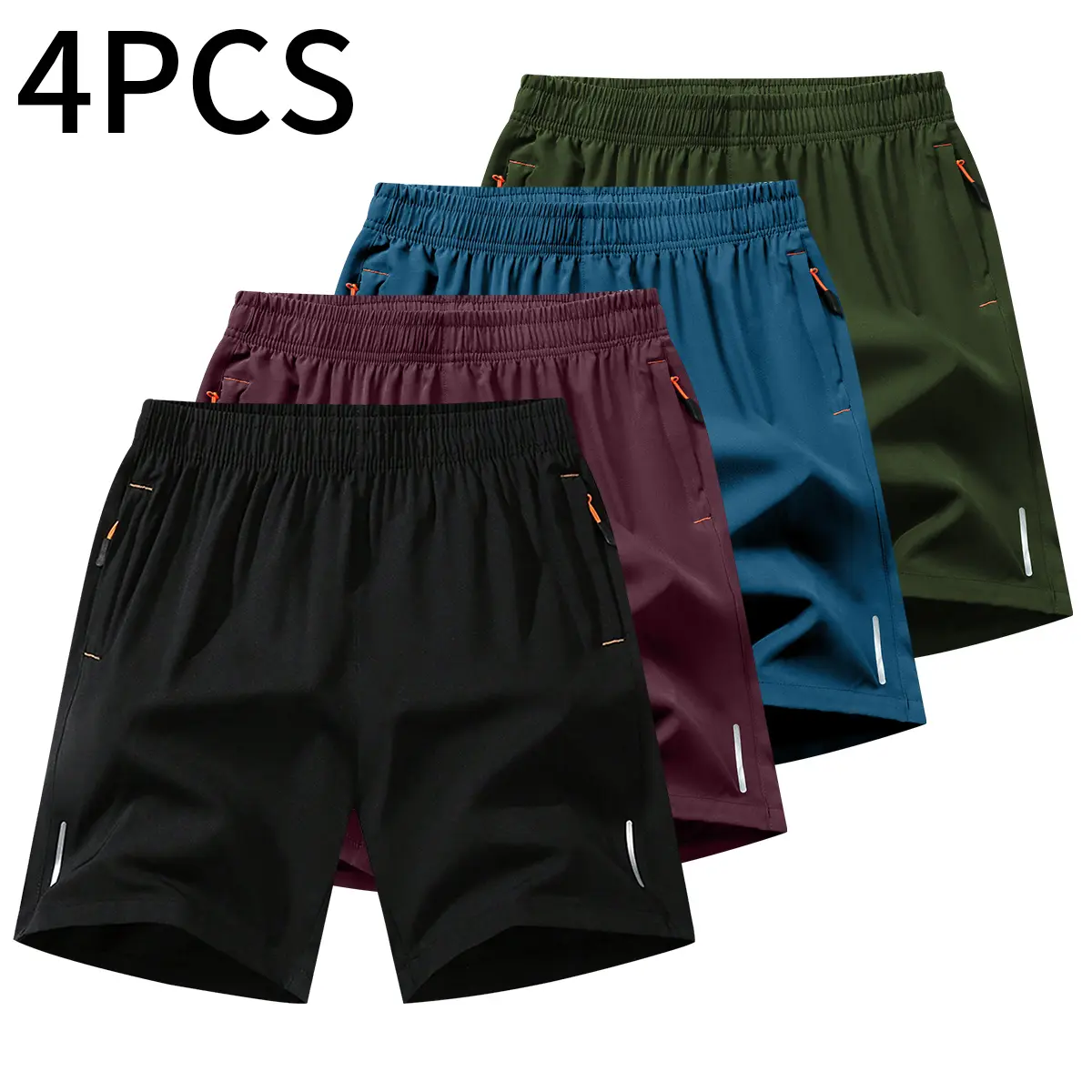 Black + Burgundy + Lake Blue + Army Green