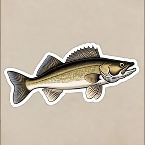 Walleye Sticker 5" X 2"