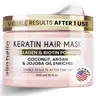 ELLA BELLA Keratin Hair Mask – Deep Conditioning Hair Treatment & Hair Repair Mask for Dry, Damaged, Curly, and Color-Treated Hair – Hydrating Deep Conditioner for Softness, Shine & Growth