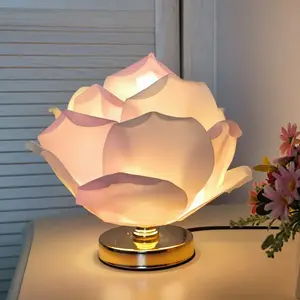 2026 New Creative Large Rose Table Lamp Lotus Lamp valentine's classroom gifts