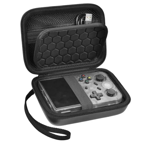 Travel Case (Box Only) Compatible with RG353V/ RG353VS/ R36S/ Game Boy Retro Handheld Game Console, Handheld Emulator Storage Holder Organizer, Storage Compartment, Android Game Console Carrying Bag, Zipper Storage Bag, Storage Pouches, Zippered Pouch