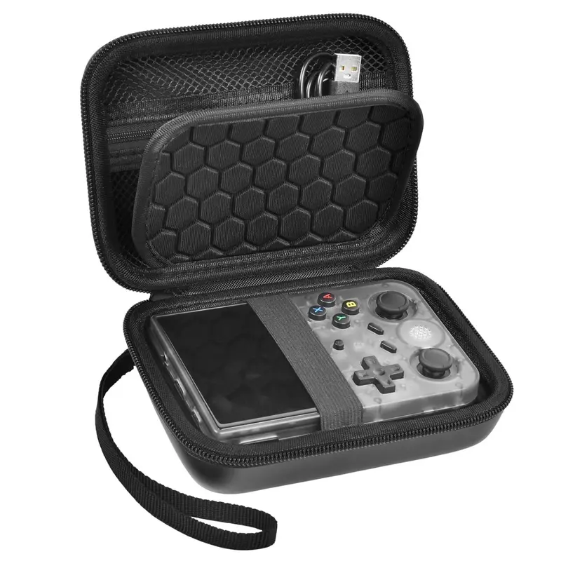 Travel Case (Box Only) Compatible with RG353V/ RG353VS/ R36S/ Game Boy Retro Handheld Game Console, Handheld Emulator Storage Holder Organizer, Storage Compartment, Android Game Console Carrying Bag, Zipper Storage Bag, Storage Pouches, Zippered Pouch