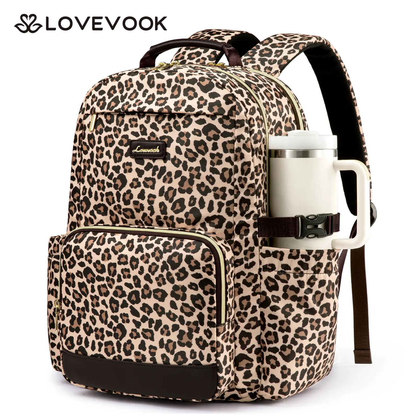 LOVEVOOK Laptop Backpack for Women with Pouch Pocket for Large Capacity Cup, 15.6-18 Inch Laptop Computer Bag Travel Backpack Purse, Waterproof Work Business Backpack College Teacher Bags. DealsForYouDays