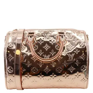 Pre-owned Louis Vuitton Leather Shoulder Bags Speedy Bandouliere 25 Monogram Miroir Shoulder Bag Copper