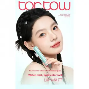 tor.tow watery lip matt Liquid Lipstick, Water to Matte Lip Gloss – Lightweight Smooth Texture, One Swipe Transfer Proof Blurred Finish for Everyday Wear