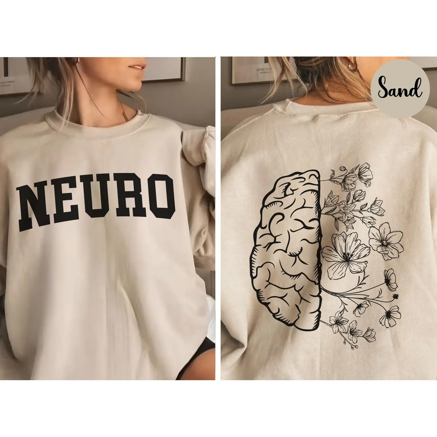 Neuro Sweatshirt, Brain Anatomy Sweatshirt, Occupational Therapist