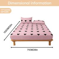 28*52in (1*Fitted Sheet+1*Pillowcase)