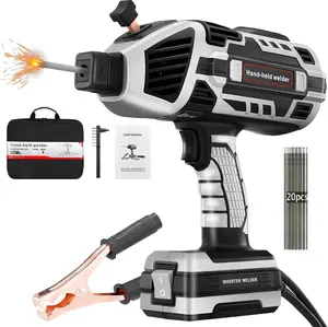 Handheld Stick Welder 110V Portable Electric Welding Machine 120Amp IGBT Inverter 5 Adjustable Current ARC Welder Gun 3/32" Wire Rods, Home DIY Tool