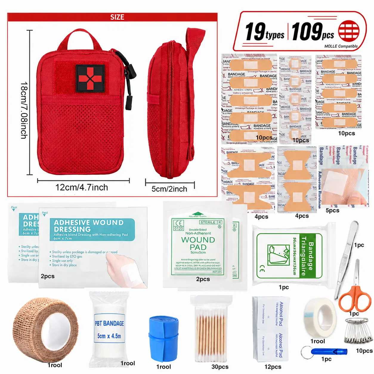 109-Piece Portable Kit (Red)
