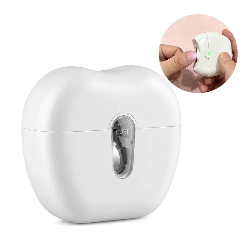 Electric Automatic Nail Clipper with Light, 2 Speeds, Magnetic Cover, Nail Scraps Storage, USB Rechargeable, Safety Electric Fingernail Trimmer for Kids, Adult, Seniors, Men, Caregivers